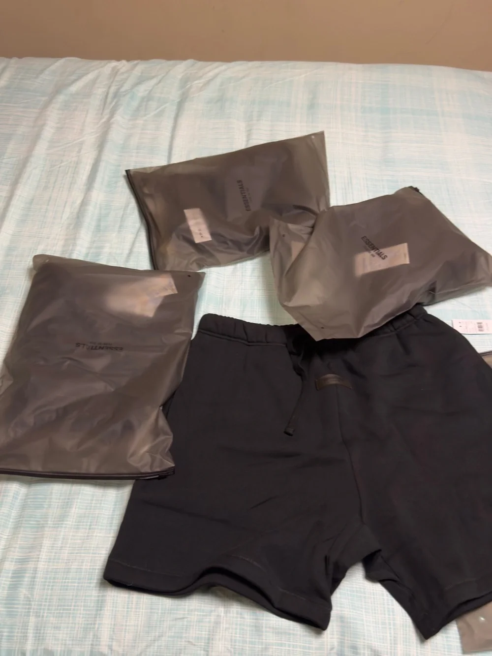 Fear of God Black Athletic Elastic-Waist Shorts